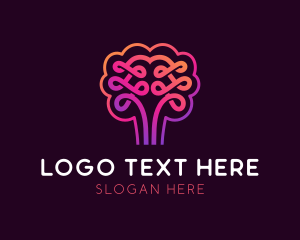 Therapy - Mental Therapy Brain logo design