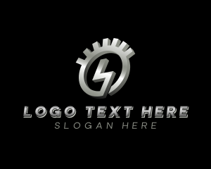 Charge - Electric Gear Charge logo design