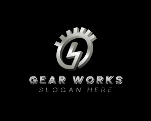 Electric Gear Charge logo design