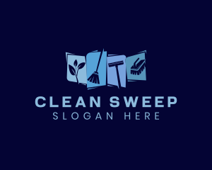 Housekeeping Cleaning Maintenance logo design