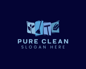 Housekeeping Cleaning Maintenance logo design