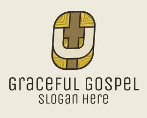 Gospel - Risen Christ Cross Icon logo design