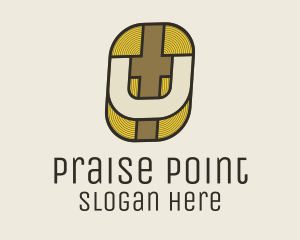 Praise - Risen Christ Cross Icon logo design
