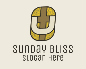 Sunday - Risen Christ Cross Icon logo design