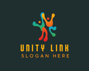 Fluid People Unity logo design