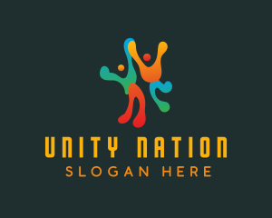 Fluid People Unity logo design