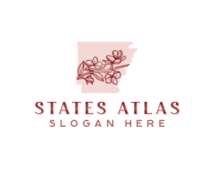 Blossom Flower Arkansas logo design