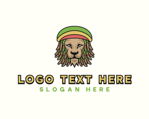 Humming Bird - Rastafarian Reggae Lion logo design