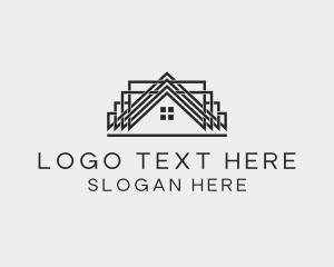 Roofing - Home Residence Roof logo design