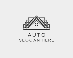 Home Residence Roof Logo