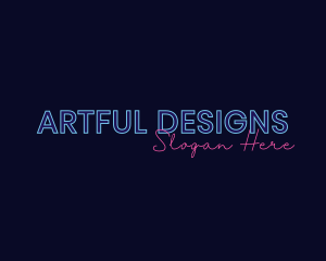 Neon Studio Wordmark logo design