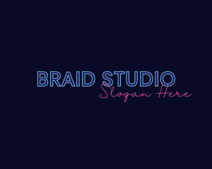 Neon Studio Wordmark logo design