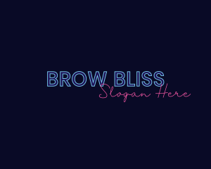 Neon Studio Wordmark logo design