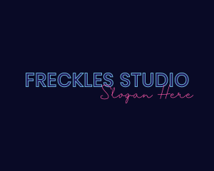 Neon Studio Wordmark logo design