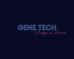 Neon Studio Wordmark logo design