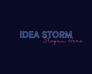 Neon Studio Wordmark logo design