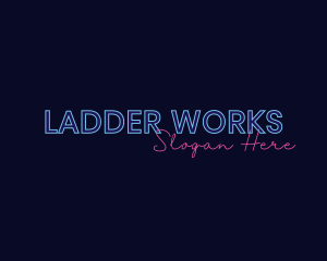 Neon Studio Wordmark logo design