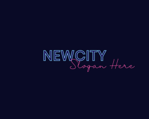 Neon Studio Wordmark logo design