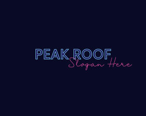 Neon Studio Wordmark logo design