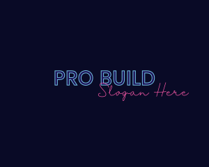 Neon Studio Wordmark logo design