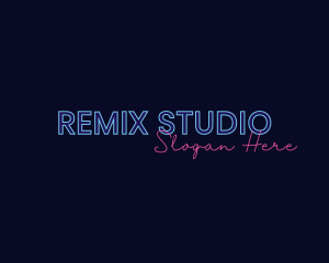 Neon Studio Wordmark logo design