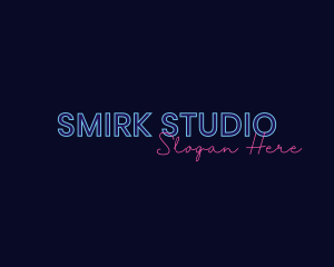 Neon Studio Wordmark logo design