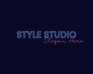 Neon Studio Wordmark logo design