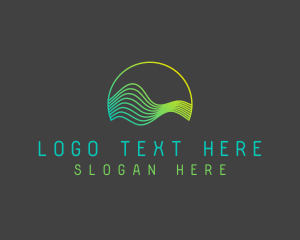 Business Consultant - Tech Waves App logo design