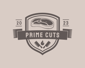Meat - Meat Butcher Badge logo design