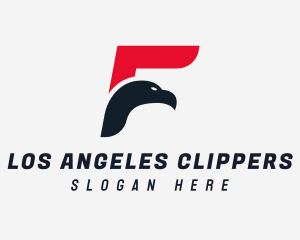Falcon Bird Letter F Logo