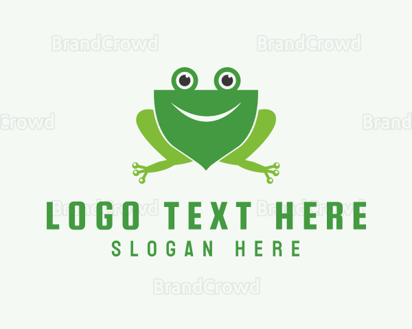 Happy Frog Shield Logo