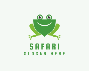 Toy Store - Happy Frog Shield logo design