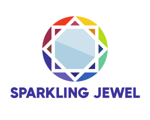 Colorful Star Jewel logo design