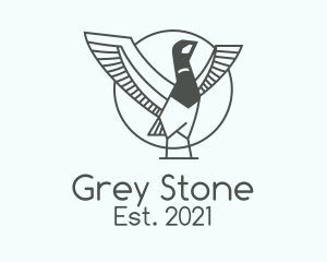 Grey - Grey Duck Outline logo design