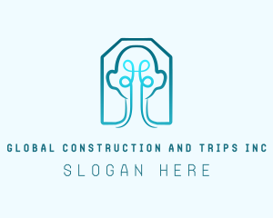 Neurology - Human Brain Knot logo design