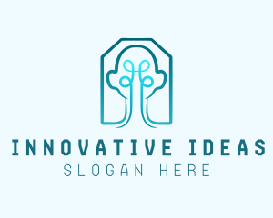 Human Brain Knot logo design