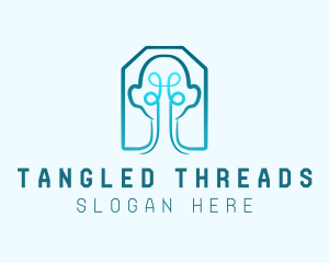 Human Brain Knot logo design