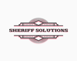 Sheriff - Western Cowboy Saloon logo design