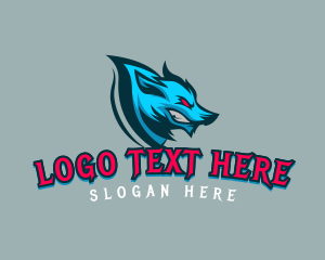 Dog - Wild Wolf Gaming logo design