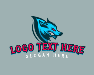 Mascot - Wild Wolf Gaming logo design