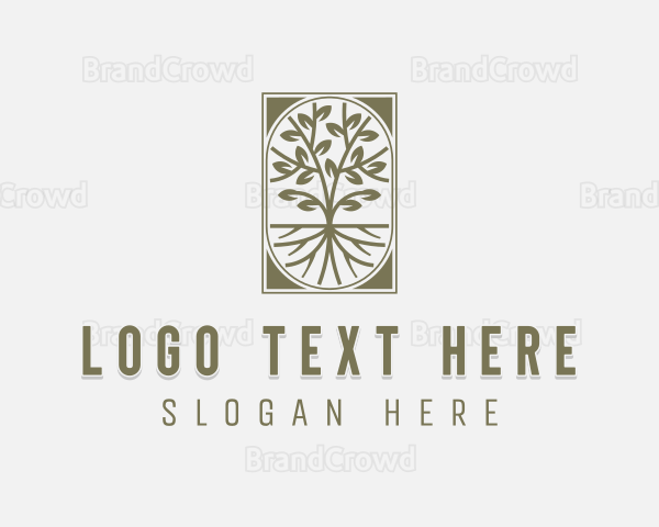 Tree Gardening Eco Logo