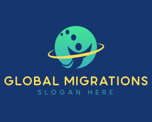 Global People Outsourcing logo design