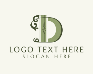 Skin Care - Organic Boutique Letter D logo design