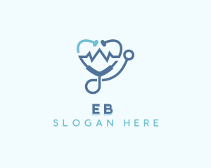 Stethoscope Healthcare Medical logo design