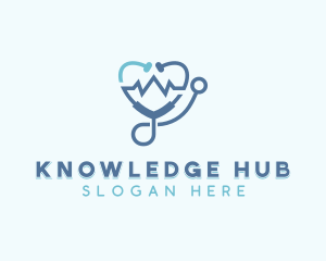 Octagonal - Stethoscope Healthcare Medical logo design