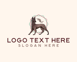 Mexican Dog Xoloitzcuintli logo design