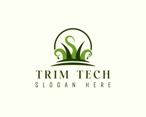 Grass Lawn Gardening logo design