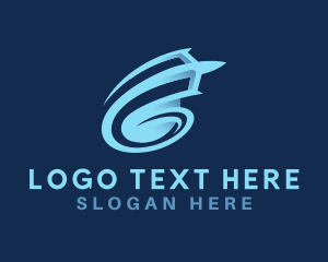 Blue - Blue Airplane Logistics logo design