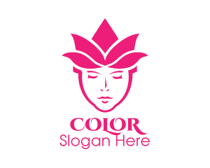 Pink Tulip Woman Logo
