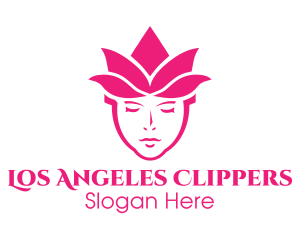 Pink Tulip Woman Logo